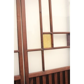 ダイア色ガラスの細分ガラス戸 4枚1組  GD1057 