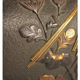 熊谷勝明 象嵌香炉　K531 