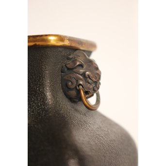 熊谷勝明 象嵌香炉　K531 