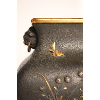 熊谷勝明 象嵌香炉　K531 