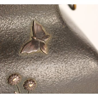 熊谷勝明 象嵌香炉　K531 