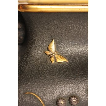 熊谷勝明 象嵌香炉　K531 