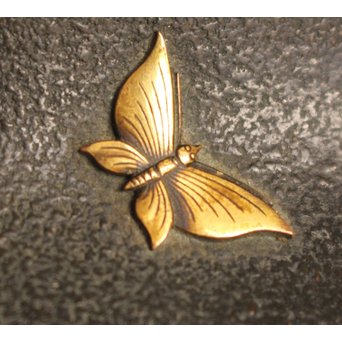 熊谷勝明 象嵌香炉　K531 