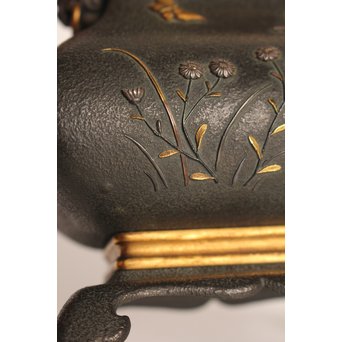 熊谷勝明 象嵌香炉　K531 