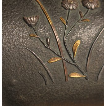 熊谷勝明 象嵌香炉　K531 