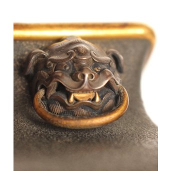 熊谷勝明 象嵌香炉　K531 