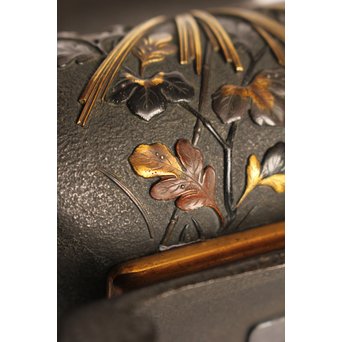 熊谷勝明 象嵌香炉　K531 