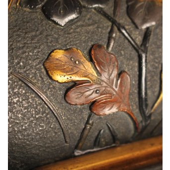 熊谷勝明 象嵌香炉　K531 