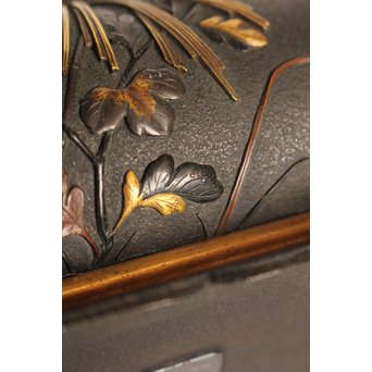 熊谷勝明 象嵌香炉　K531 