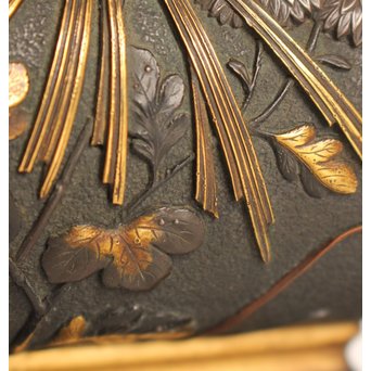 熊谷勝明 象嵌香炉　K531 