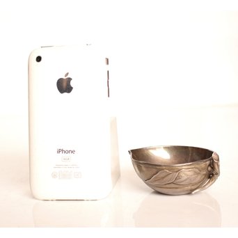 桃型銀盃/湯冷　K532 