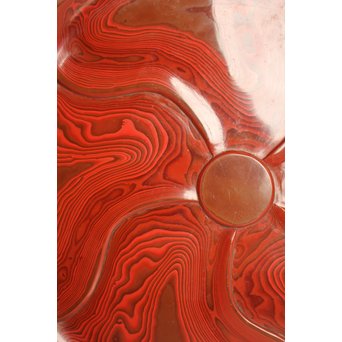 玉緒象谷 堆朱香盆/煎茶盆　K534 