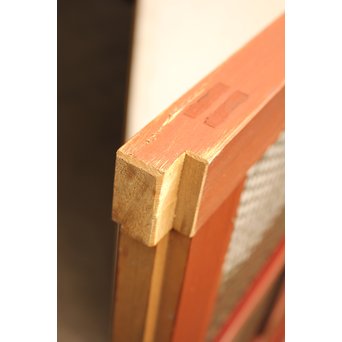 春慶塗風 升格子蔵戸　W549 