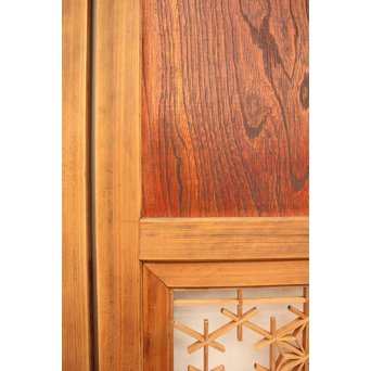 組子ガラスの帯戸 4枚1組　GD1058 