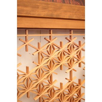 組子ガラスの帯戸 4枚1組　GD1058 