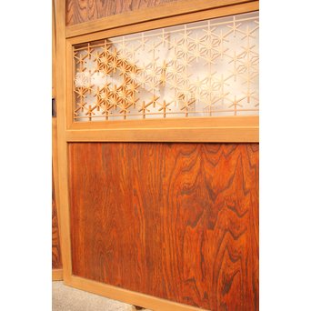 組子ガラスの帯戸 4枚1組　GD1058 