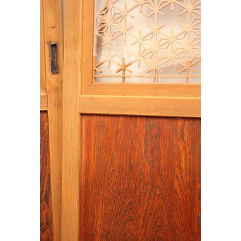 組子ガラスの帯戸 4枚1組　GD1058 