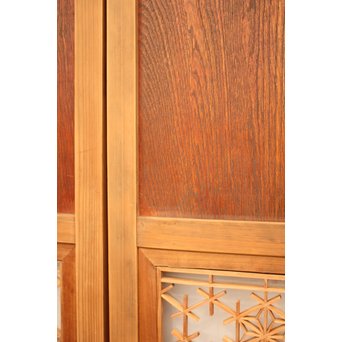 組子ガラスの帯戸 4枚1組　GD1058 