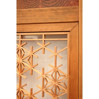 組子ガラスの帯戸 4枚1組　GD1058 