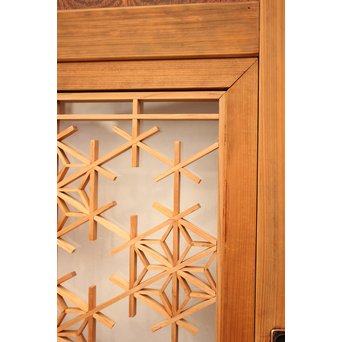 組子ガラスの帯戸 4枚1組　GD1058 