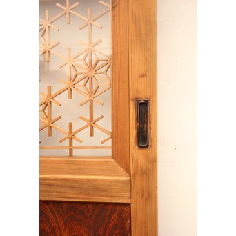 組子ガラスの帯戸 4枚1組　GD1058 