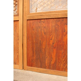 組子ガラスの帯戸 4枚1組　GD1058 