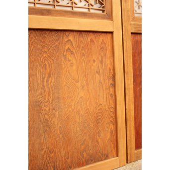 組子ガラスの帯戸 4枚1組　GD1058 