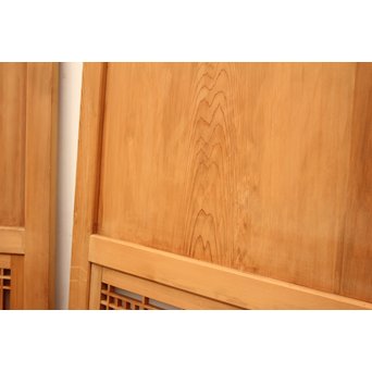 組子ガラスの白木帯戸 4枚1組　GD1059 