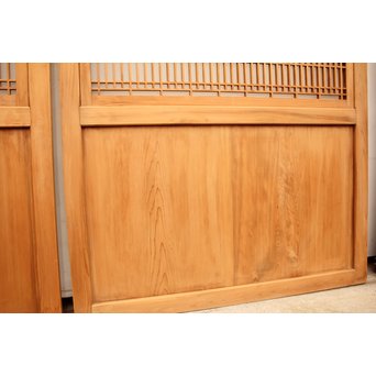 組子ガラスの白木帯戸 4枚1組　GD1059 