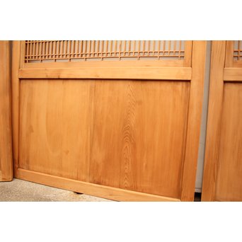 組子ガラスの白木帯戸 4枚1組　GD1059 