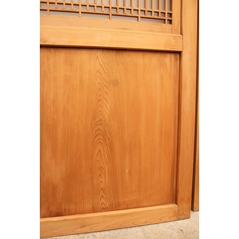 組子ガラスの白木帯戸 4枚1組　GD1059 