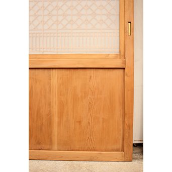 組子ガラスの白木帯戸 4枚1組　GD1059 