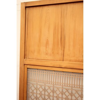 組子ガラスの白木帯戸 4枚1組　GD1059 