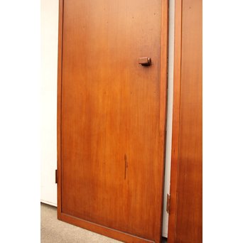 ダイア緑色ガラスの雪隠戸 2枚1組　GD1060 