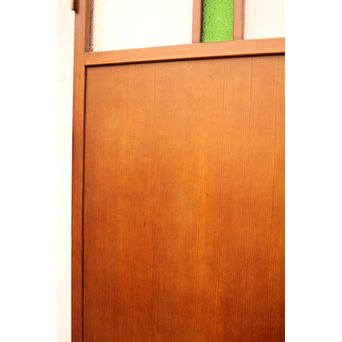 ダイア緑色ガラスの雪隠戸 2枚1組　GD1060 