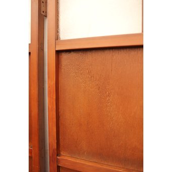 ダイア緑色ガラスの雪隠戸 2枚1組　GD1060 