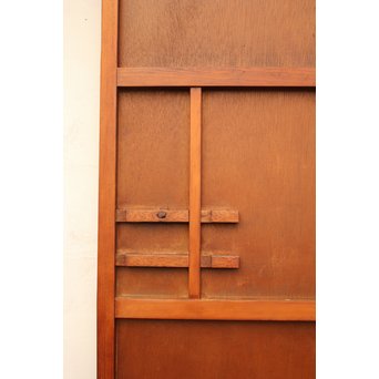 ダイア緑色ガラスの雪隠戸 2枚1組　GD1060 