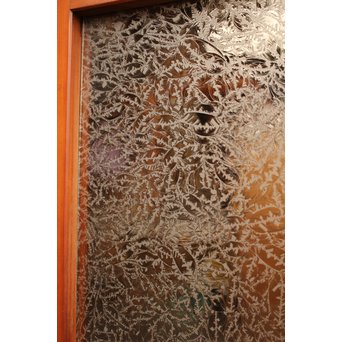 ダイア緑色ガラスの雪隠戸 2枚1組　GD1060 