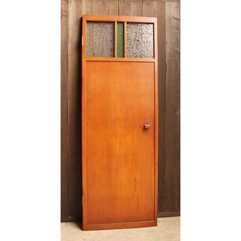 ダイア緑色ガラスの雪隠戸 2枚1組　GD1060 