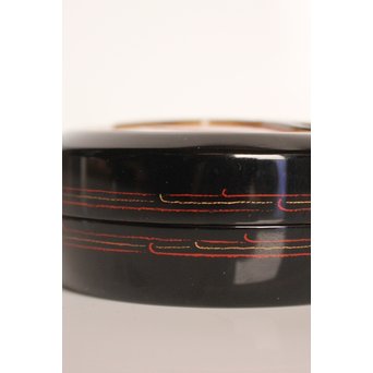 高橋静道 彫漆香合　K538 