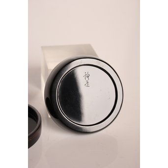 高橋静道 彫漆香合　K538 