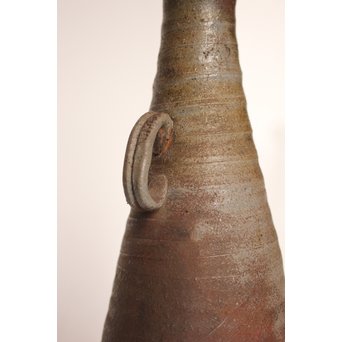 石井不老 備前一輪花入　S2988 