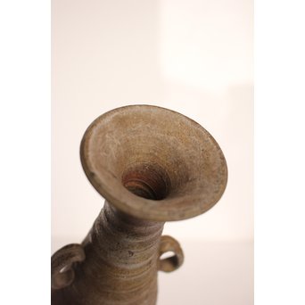 石井不老 備前一輪花入　S2988 