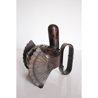 宮田藍堂 竜田川紋烏帽子型香炉　K550 