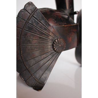 宮田藍堂 竜田川紋烏帽子型香炉　K550 