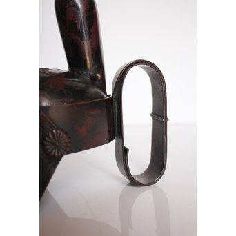 宮田藍堂 竜田川紋烏帽子型香炉　K550 