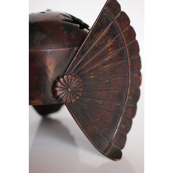 宮田藍堂 竜田川紋烏帽子型香炉　K550 