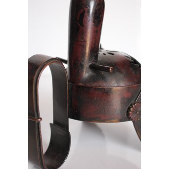 宮田藍堂 竜田川紋烏帽子型香炉　K550 