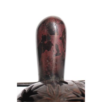 宮田藍堂 竜田川紋烏帽子型香炉　K550 