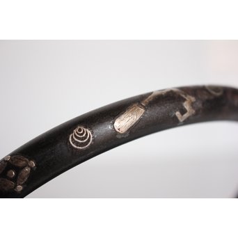 宝尽高盛銀象嵌 鉄瓶　K551 